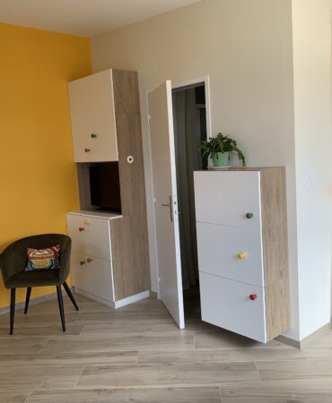 salon, télévision, jeux, livres, documentation, wifi, fauteuil, table de chevet, lampe de chevet, plante